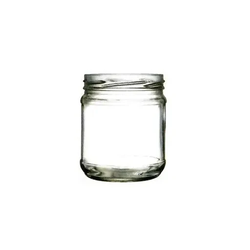 250ml wide mouth flint storage glass jar