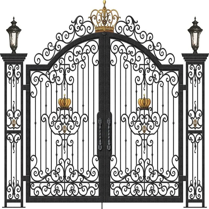 iron fancy gate boundary wall gate design