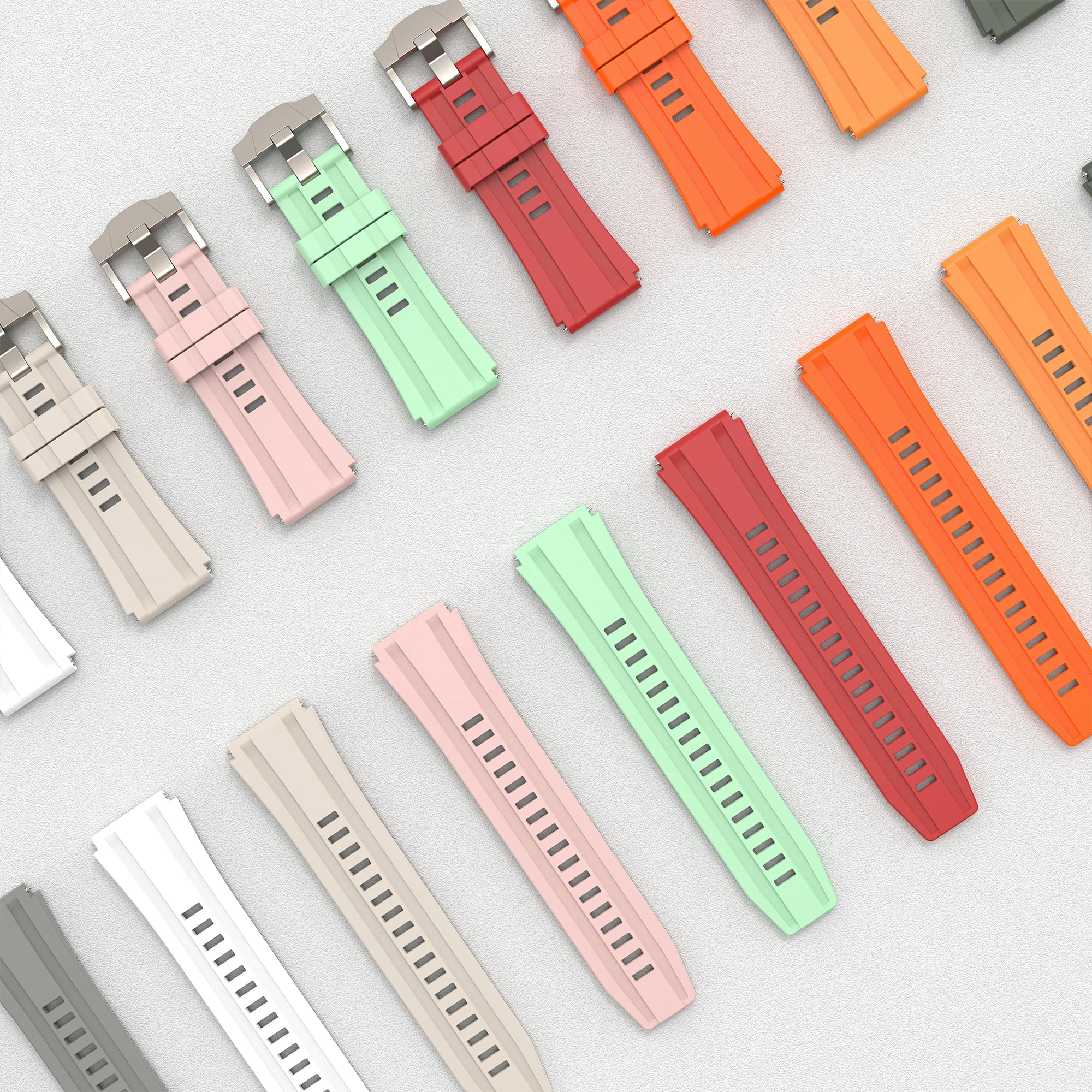 RYB High Quality Fashionable Comfortable Wearing Fluororubber Watch Watch Bracelet For Samsung Galaxy Watch Series