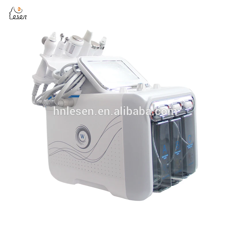 6in1 H2O2 Bubble Beauty Machine H2-O2 Hydrogen 12kg 2021 Beauty Product H2o2 Small Bubbles Vacuum Hydro Facial Machine 110-240V