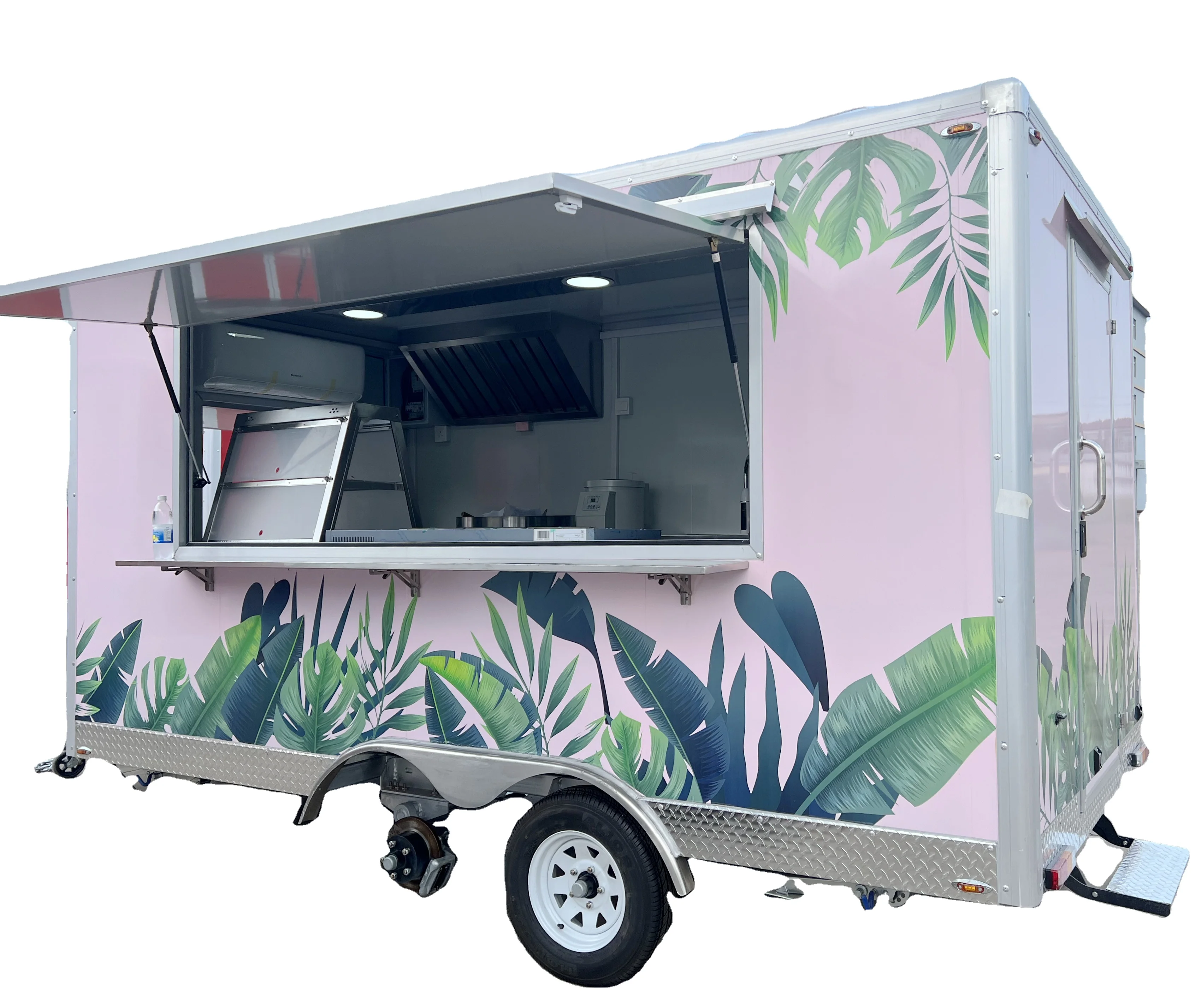 Concession Hot fast bbq burger pizza shop snack kebab custom kitchen mobile coffee trailer food truck with DOT