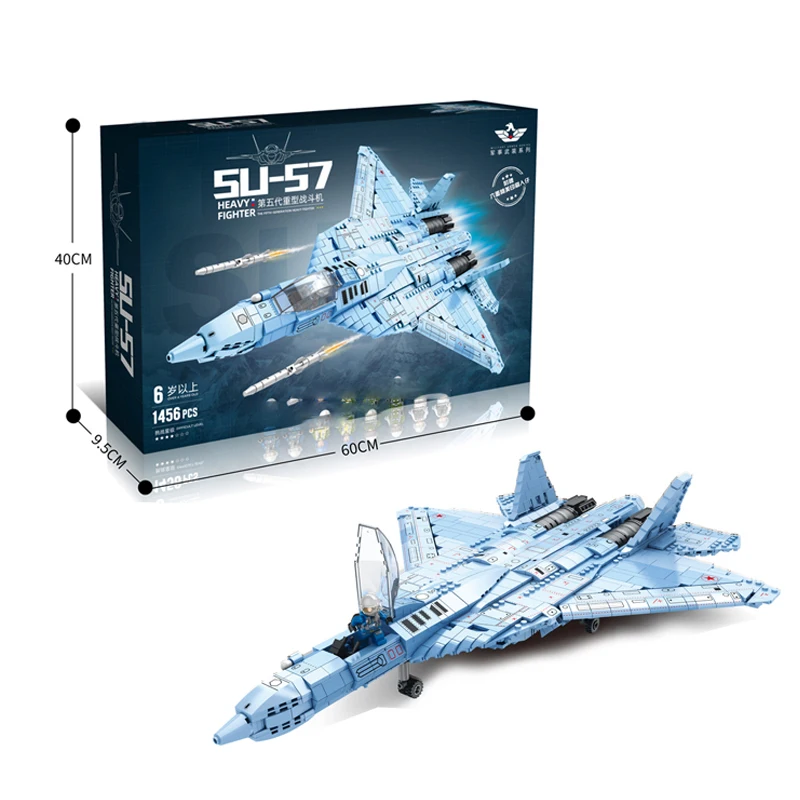Fifth generation stealth fighter boy assembled small particle military aircraft building block toy model