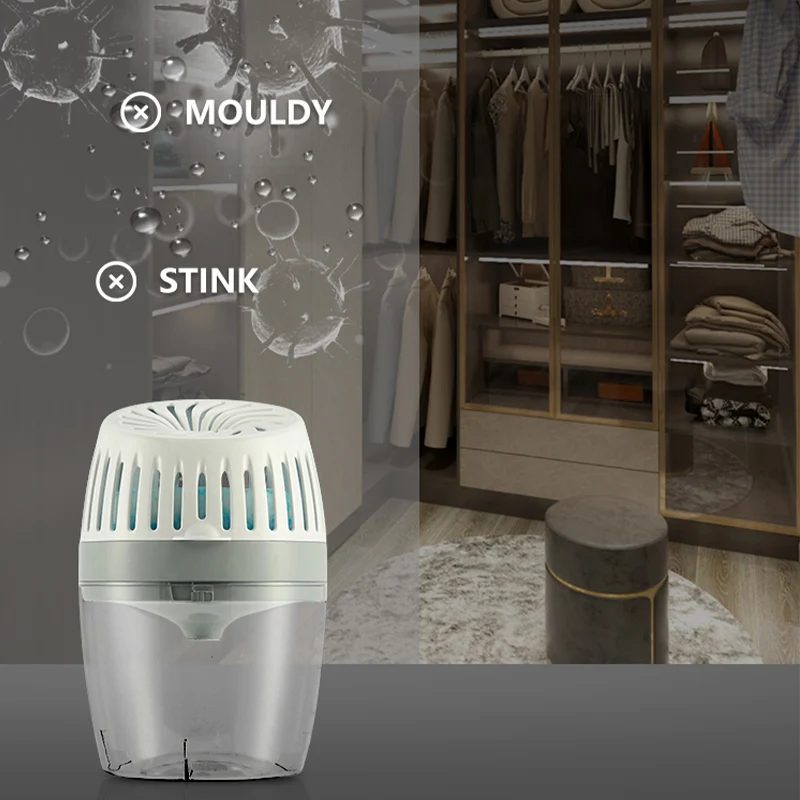 wholesale manufacture Highly EfficientMini Wireless Refillable Dehumidifier Box with Calcium Chloride for Moisture Absorber