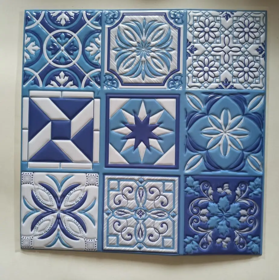 BSCI 3d wallpaper high quality wall tile sticker for kitchen and bathroom