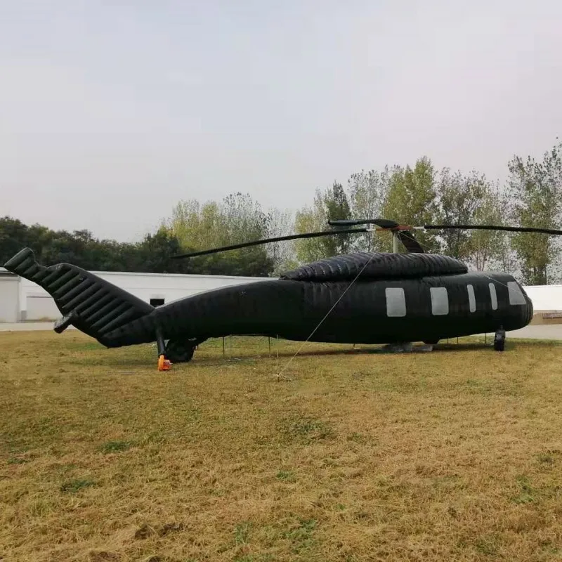 Black Hawk helicopter inflatable false  simulation equipment props tank  aircraft model