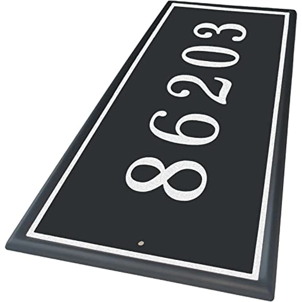 Reflective Address Plaque, Custom Aluminum House Number Sign