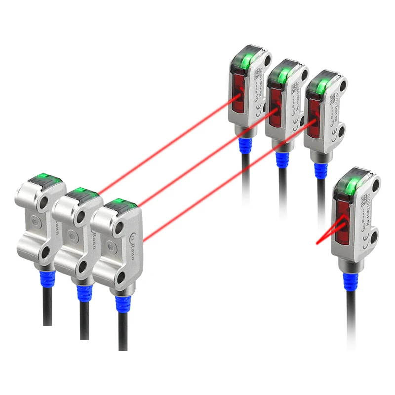 LERAUN Ultra-small Photo Sensor Micro Photoelectric Switch Sensors with 1.2m Sensing Distance