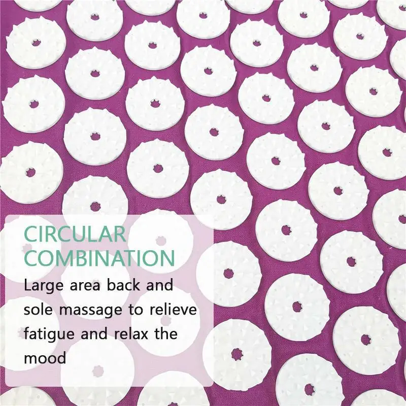wholesale foot lotus Spike linen mattress Yoga Acupressure Acupuncture Massage mat and Pillow set