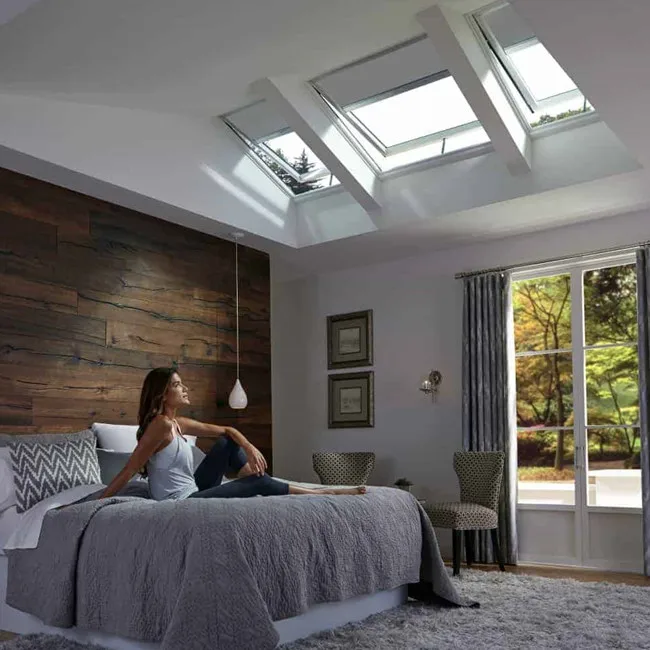 Smart upper suspended skylight house opened roof window