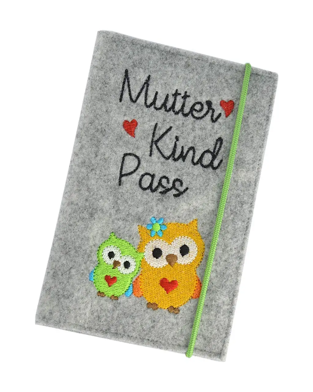 
customize handcrafted owl wool felt handmade german organizer mother child pass maternity passport cover 