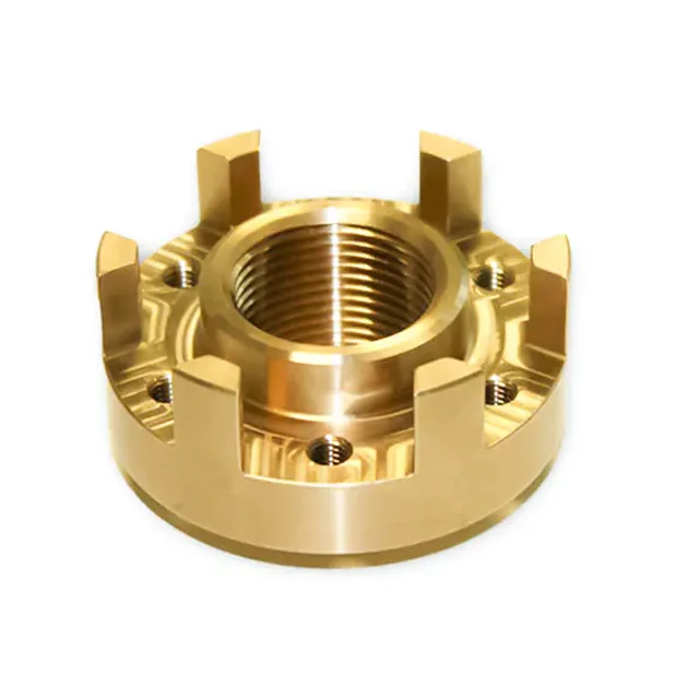 Пользовательские Точные латунные медные детали для обработки с ЧПУ Многоосевые фрезерные латунные компоненты