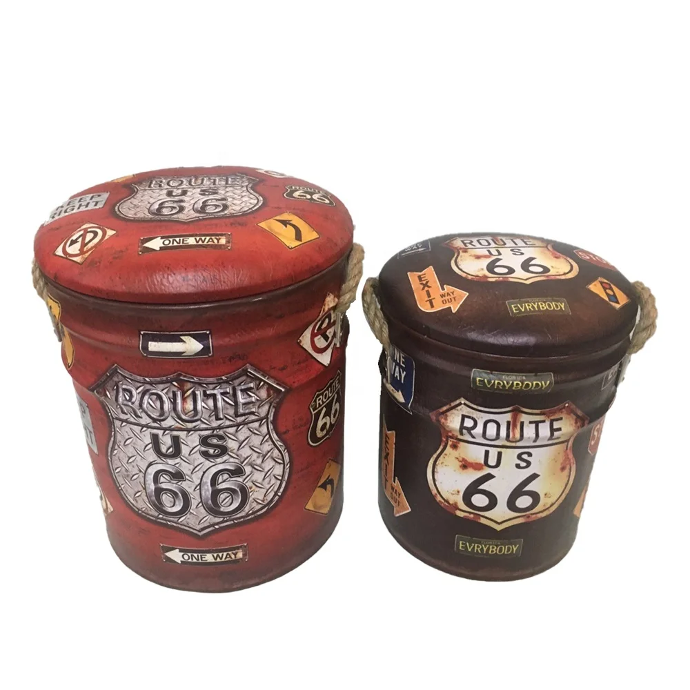 
Wholesale New Style Velvet Surface Living Room and Bed Room Restaurant Modern Bar Round Stool Ottoman 