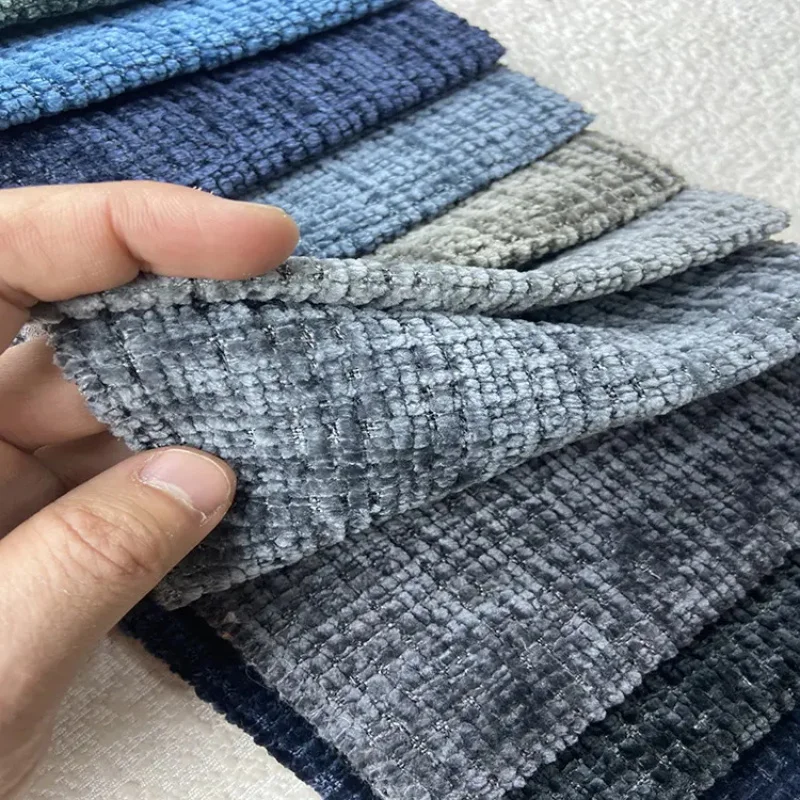 Hot Sale furniture Popular Textile Polyester Fabric Latest Design Chenille Upholstery Fabric for Sofa