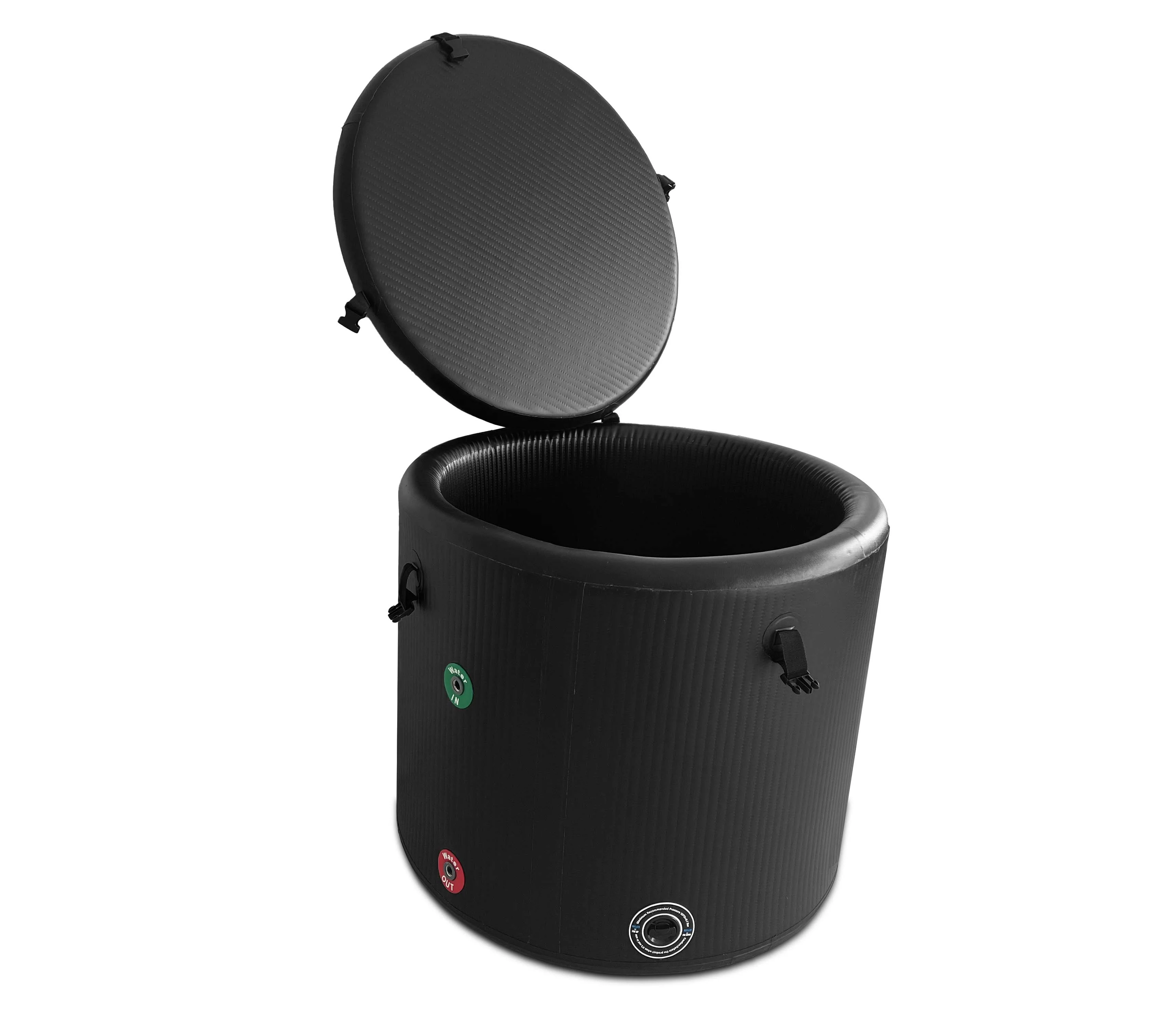 High Quality Inflatable Spa Black Acrylic Cold Plunge Ice Bath Tub Thermometer