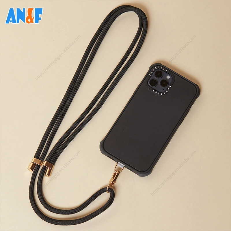 Universal Adjustable Crossbody Nylon Neck Strap Tether Patch Mobile Cell Phone Lanyard For All phone Smartphone
