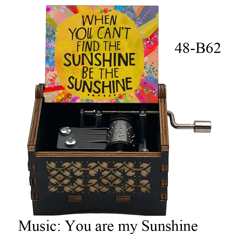 Engraved Wooden Custom Music Box With Photo Christmas Gifts for Kids  Mom& Dad Gifts New