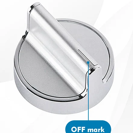 W10594481 Gas Range Stove Knobs for WCG97US6DS00 WCG97US0DS00 - W10594481 Stainless Steel Cooker Stove Control Knobs  AP6023301