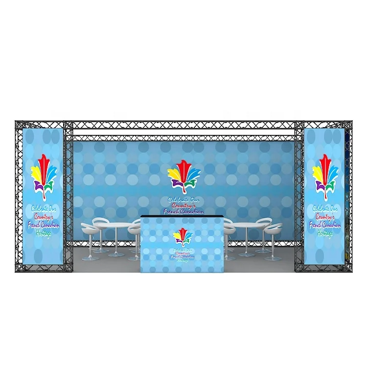 10x20 модульный стенд для выставки на заказ легко устанавливаемый Складной Алюминиевый Стенд