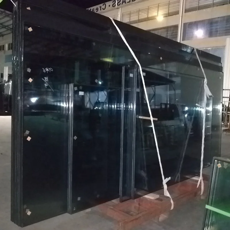 Factory customized double glazing glass curtain wall low-e tempered insulating glass
