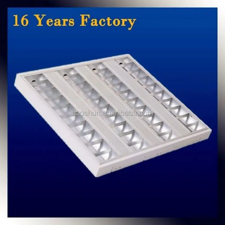 Long Lifespan T5 ceiling grid v-shape grid fluorescent ceiling light fixture