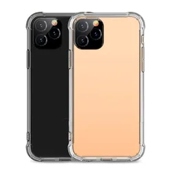 Shockproof 4 Corner Full Protection For iphone 11 Clear phone case, Soft Tpu Transparent cell phone case for iphone X/12/13
