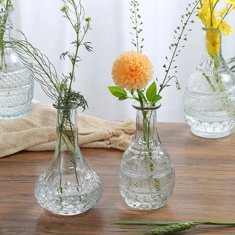 Стеклянная Ваза держатель цилиндра маленькая/высокое стекло для домашнего декора стеклянная технология Европейская американская стена Свадебная коробка современный безопасный