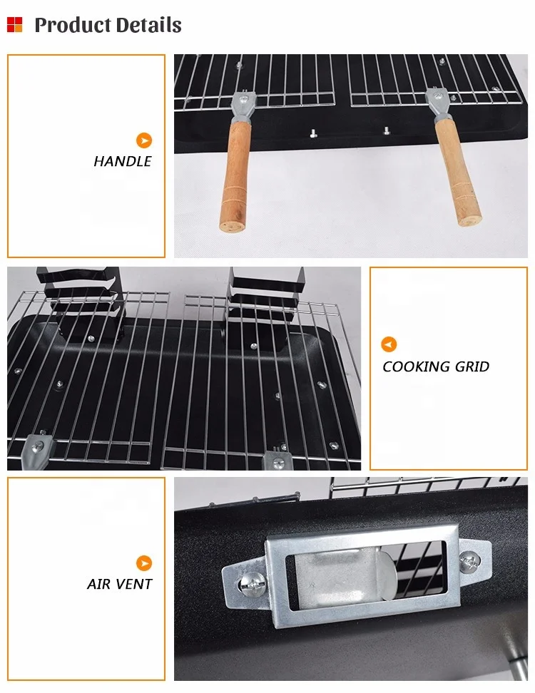 Smokeless Japanese Style Charcoal Barbecue Grill Portable Tabletop Korea Bbq Grill