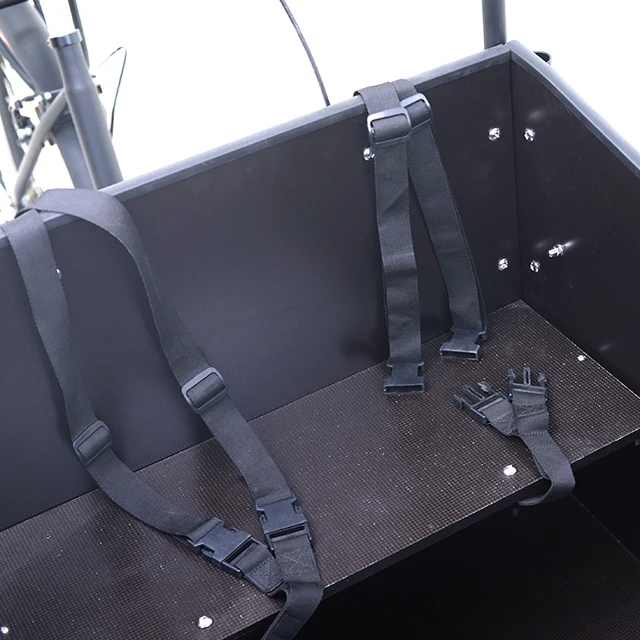 7 speed pedal assist three wheels Dutch cargo bike/non electric bakfiets  for adult