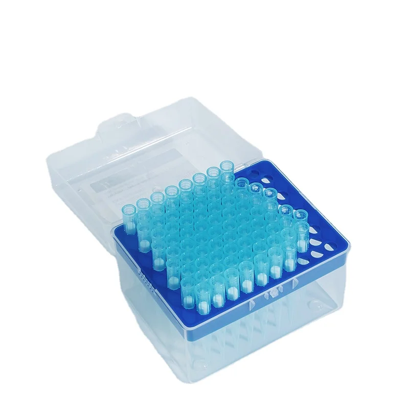 Heat Resistance Sterile Pipette Tips Blue 1000ul Tip  Pipette Tips Box