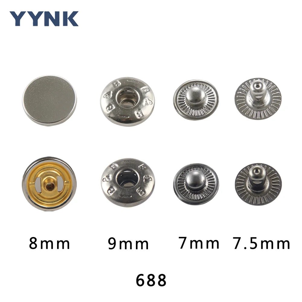 20 Years Metal Snap Button Factory 15MM Custom Brass Spring 4 Parts Snap Fastener for Garment Accessories