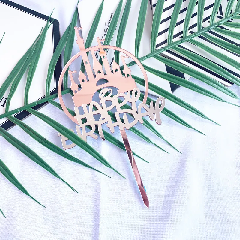 Оптовая продажа, акция, заводская цена, индивидуальный дизайн, акриловая лазерная резка, двойной замок, торт на день рождения