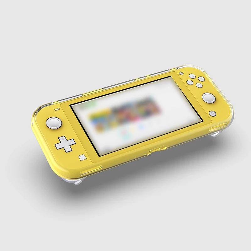 Чехол для Switch Lite из мягкого ТПУ с защитой от падения и 3 слотом карт NS прозрачный