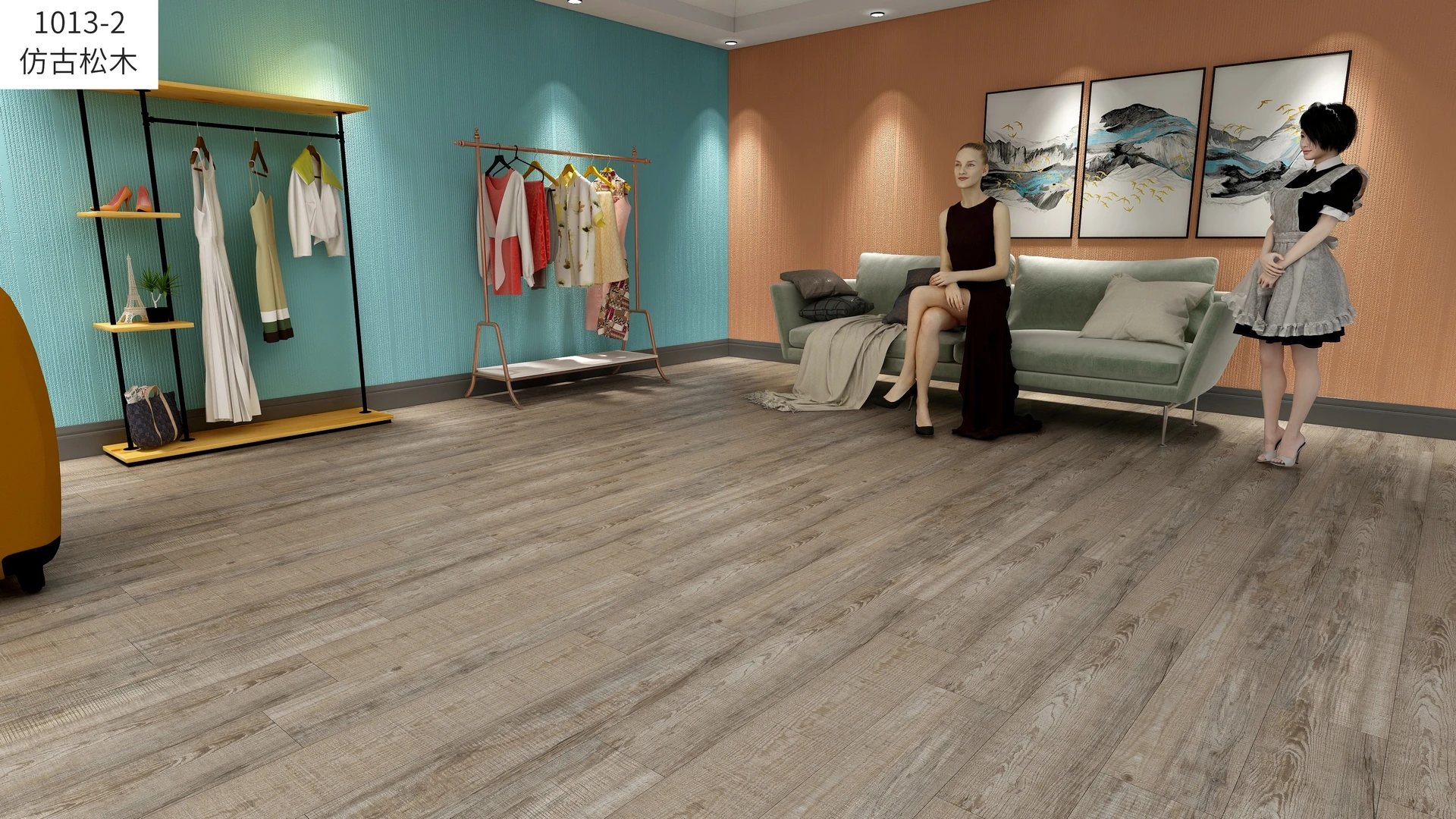flooring 4mm interlock click lvt spc flooring Luxury Vinyl SPC Stone Plastic Composite
