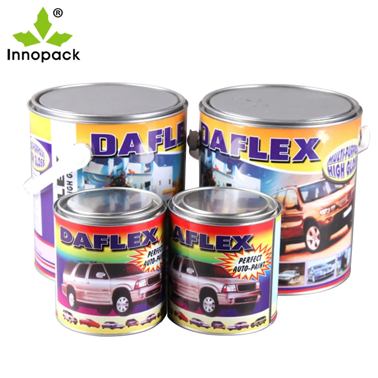 1 Liter Metal Square Round Tin Can For Paint With Lids Body Welding Empty Paint Buckets 1L /Gallon Factory Clear paint Cans