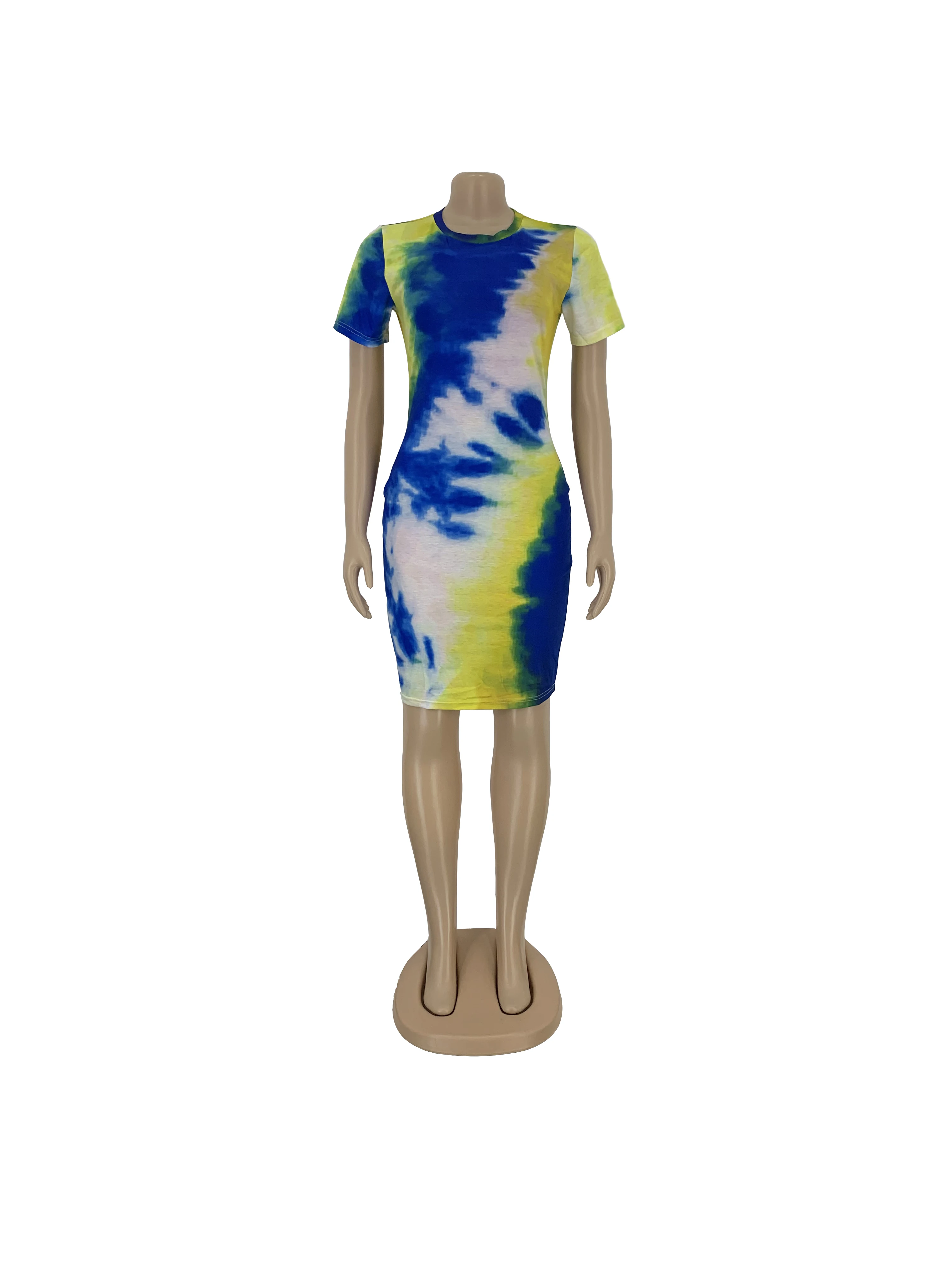 
Wholesale cute tie dye Tight Sexy Dress 
