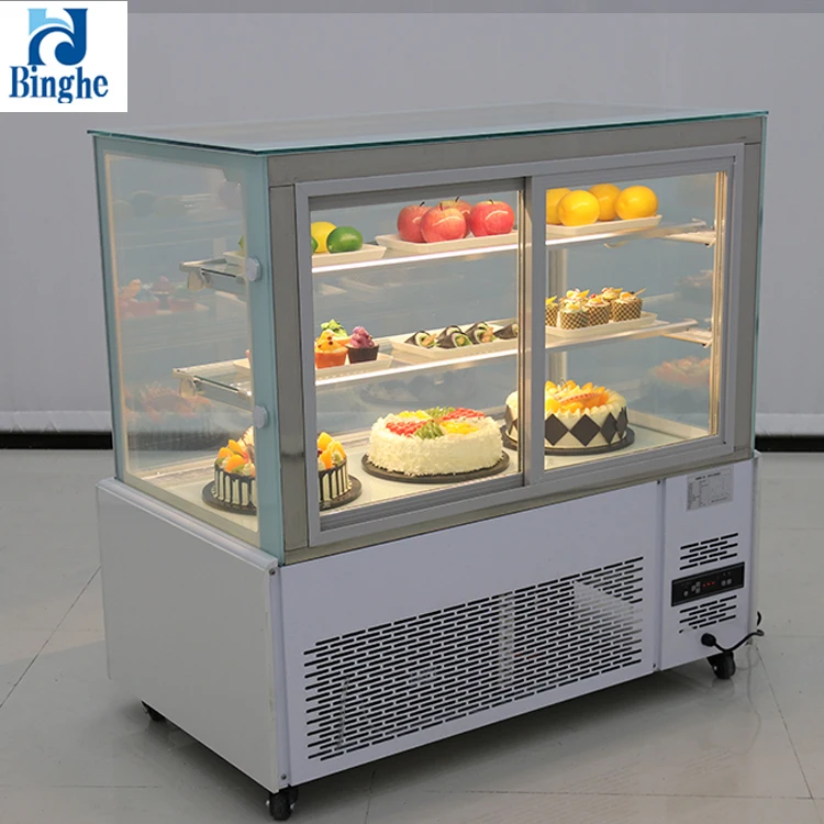 Automatic Defrost Display Case Merchandiser Table Top Cake Display