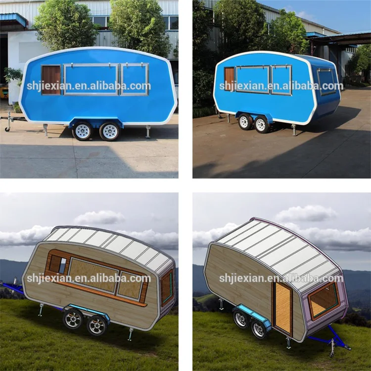 
JX-FV435 Custom Small Fiberglass Australian Luxury Off Road Travel Trailer Camping Caravan <a href=