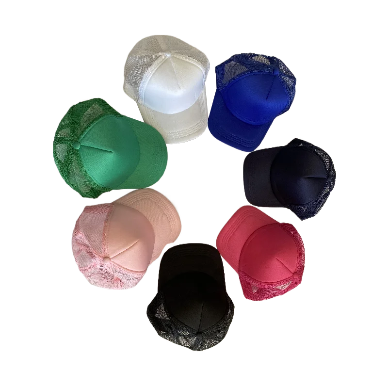 Cheaper price Good quality Blank outdoor sports mesh hat for screen sulibation dtf heat press transfer advertising promotion
