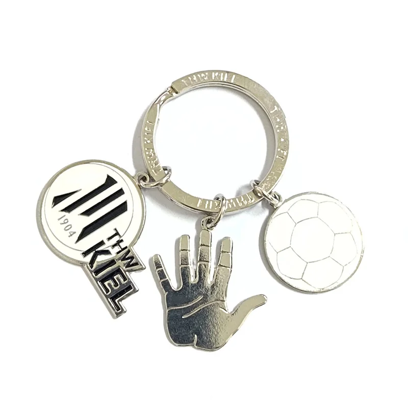 Hot sale custom creative zinc alloy iron metal key chain soft hard enamel 3D key chain
