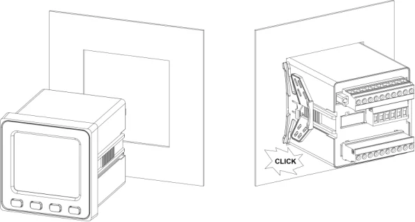 LNF96EY-CMJK Modbus RS485 digital output multifunction power meter