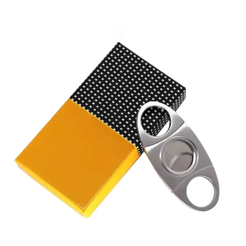 OEM ODM stainless steel cigarettes smoke shop supplier cigar cutter accessories knife tools