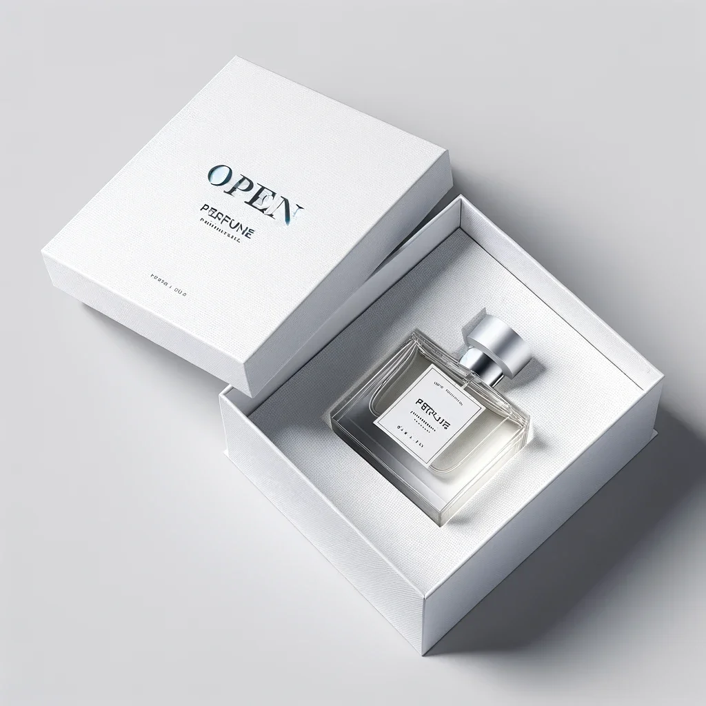 customized luxury black package 50ml perfume bottle with box packaging