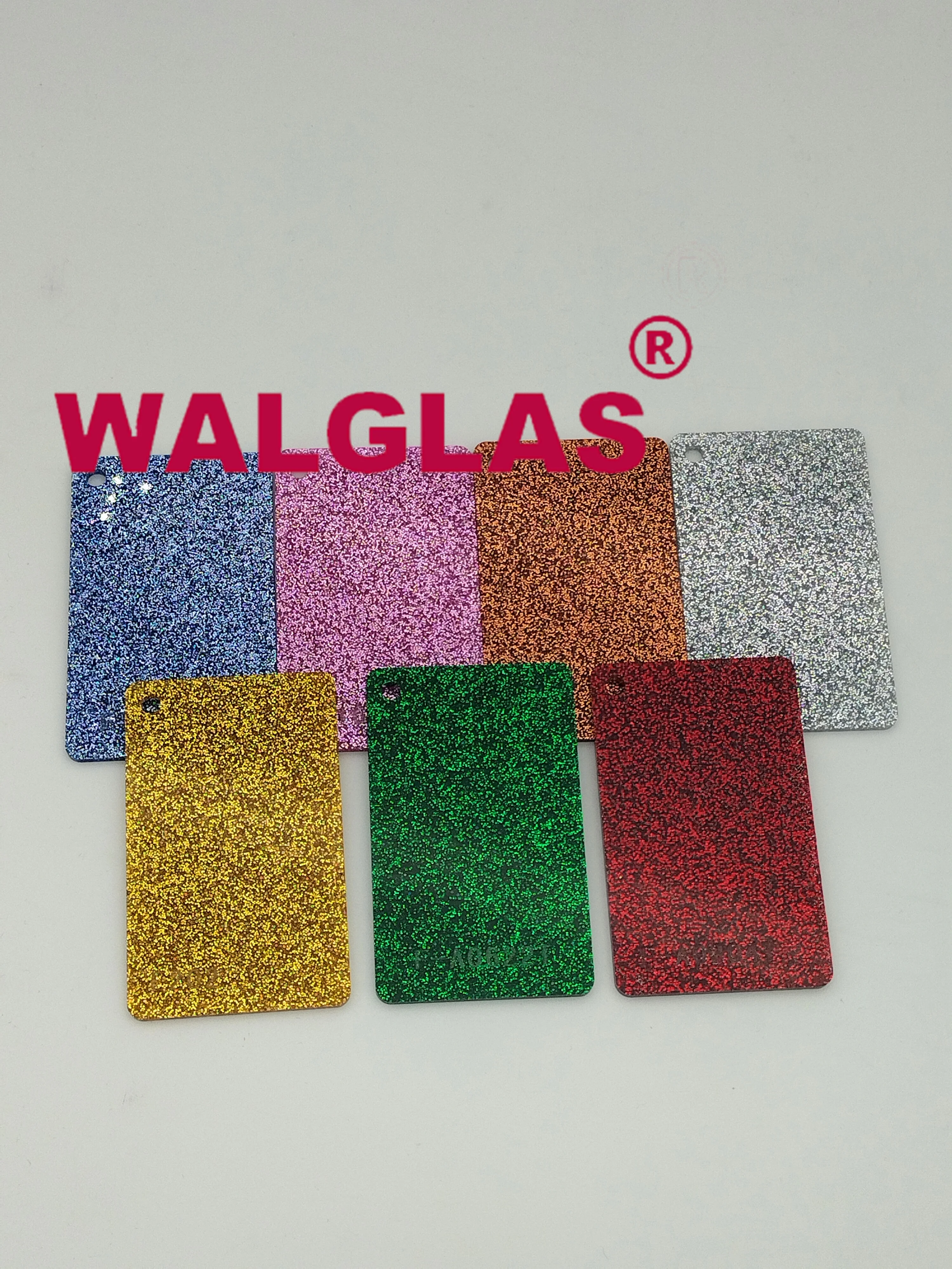 Various styles decorative shining sheets glitter acrylic plastic sheets for lasercutting, signage
