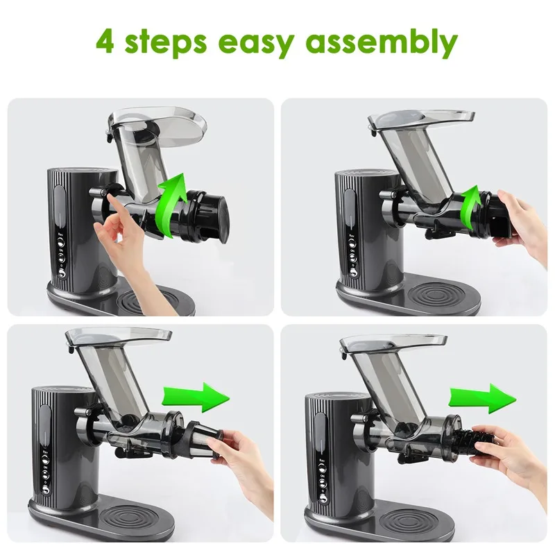 Bespoke Electric Cold Press Horizontal Easy Clean 150-Watt Slow Juicer Extractor Machine