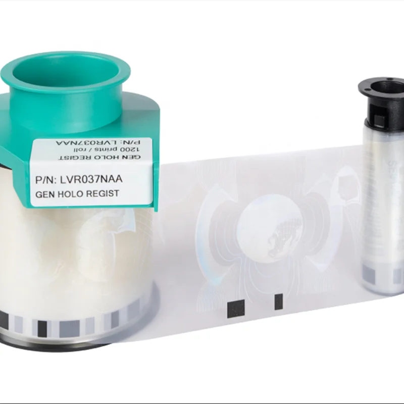 Evolis hologram LVR037NAA SECURITY RIBBON/Generic Hologram Varnish work for Evolis Primacy Lamination/CLM Card Printer