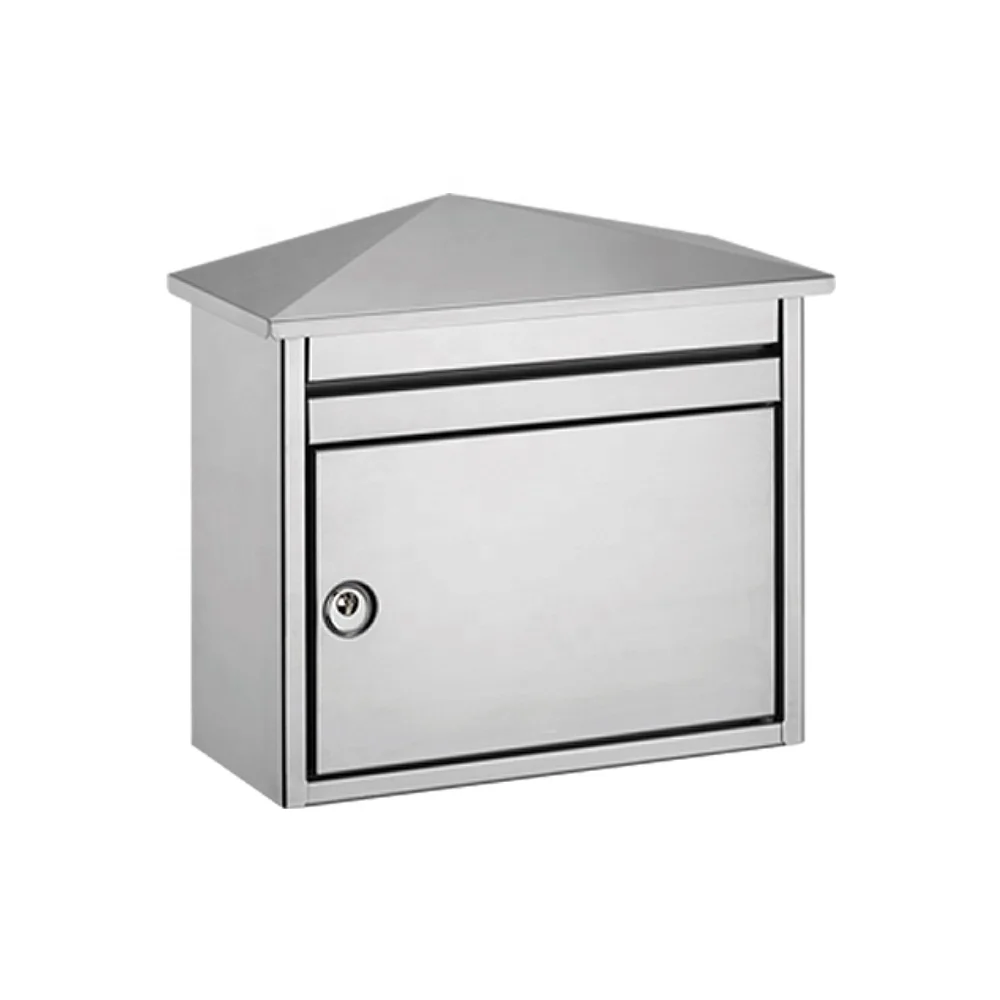 Keenhai Garden Antique Black Lockable Stainless Steel Mailbox With Key