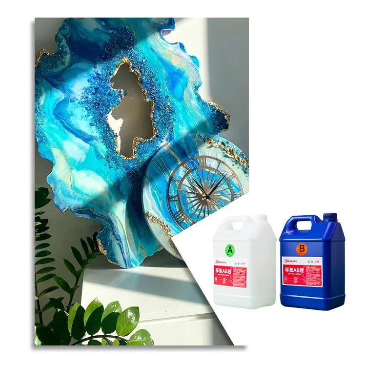 Liquid Diamonds Crystal Clear Casting Epoxy Resin 2 Part Kit for Decorative Crafting Purposes, Jewelry Making