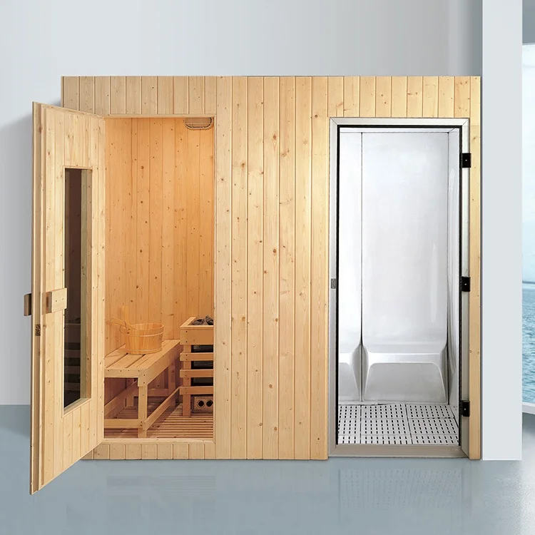 Традиционный инфракрасный болиголос, деревянный сухой паровой Твердый Деревянный аксессуар для сауны, ведро и ковш, электрический нагреватель для сауны, комнаты для сауны