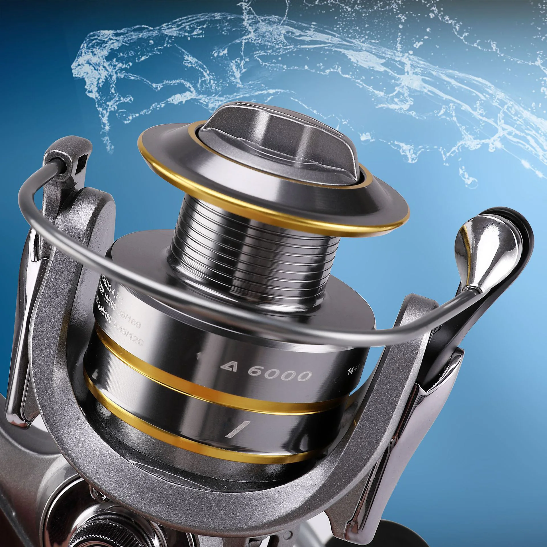 100% Original Full Metal Left / Right Interchangeable Fishing Reels Casting Reel brake drag baitcasting reel