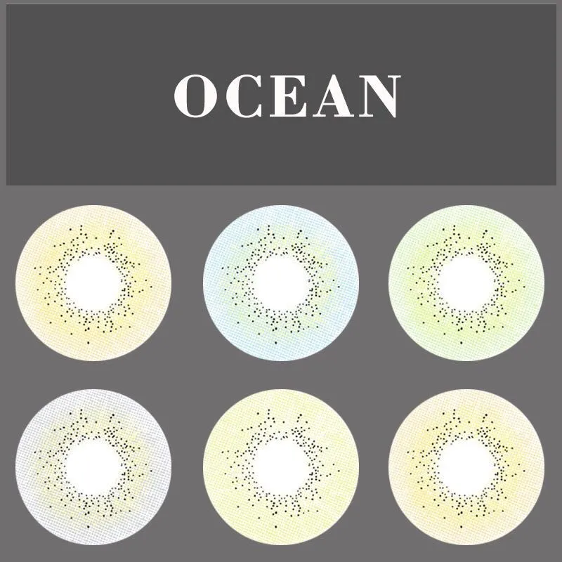 Realcon fancy look  natural colored contacts lens hot selling  ocean contact lenses factory price contact lenses